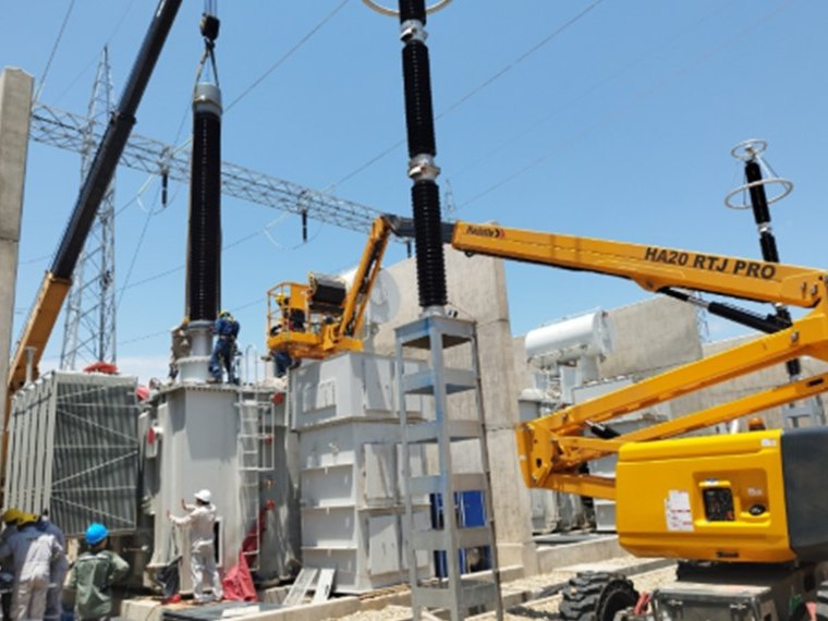Equipment installation on site