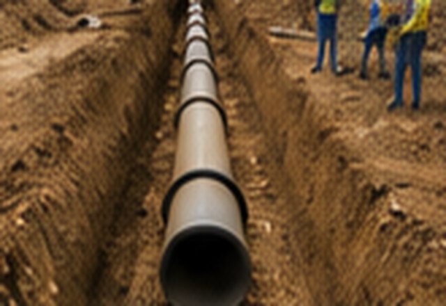 Sewer network installation